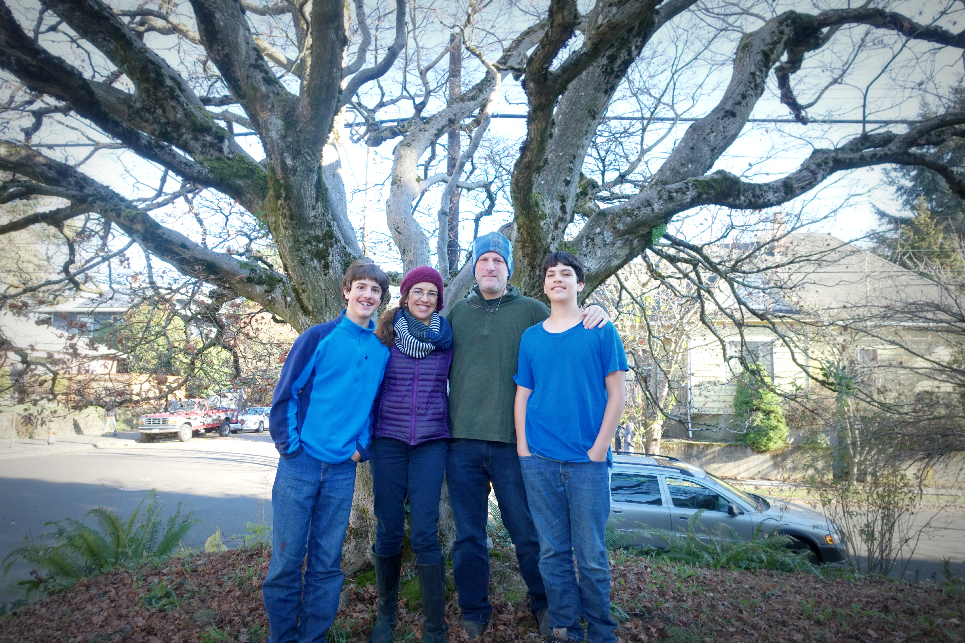 Family with Tree